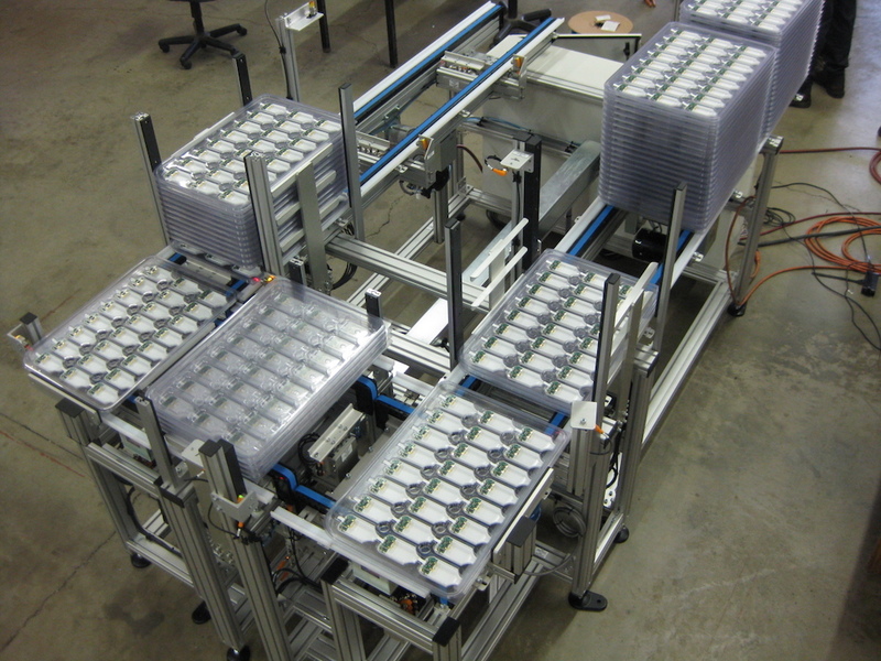 Pallet Conveyor with Stackable Trays